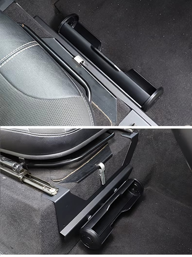 2004-2018 Land Rover Defender 90/110/130 (2004–2018) Car Seat Storage Bracket – Umbrella, Toolbox & Fire Extinguisher Holder
