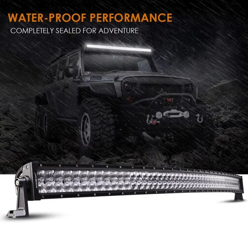 5D High-Power LED Light Bar for Off-Road Vehicles – Spot & Flood Combo, 120–300W, IP67 Waterproof, Dual-Row, 5D Optics, Aluminum Housing