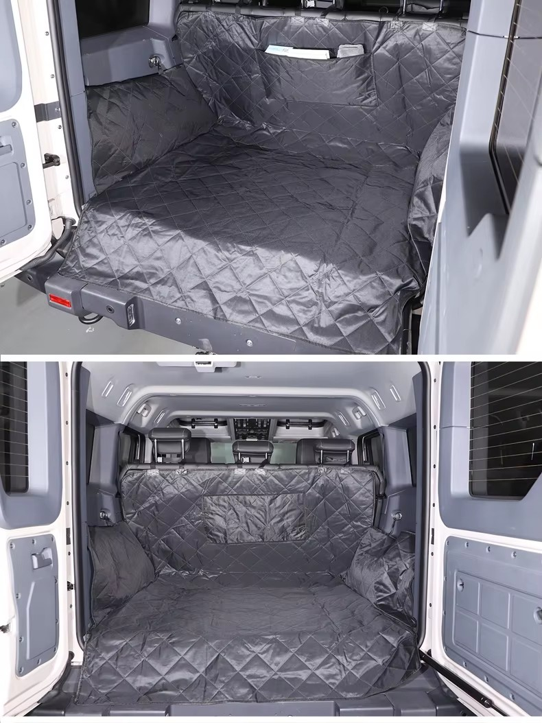 INEOS Grenadier (2020–2024) Rear Seat Cover & Trunk Pet Protector | Black Hammock Cargo Mat