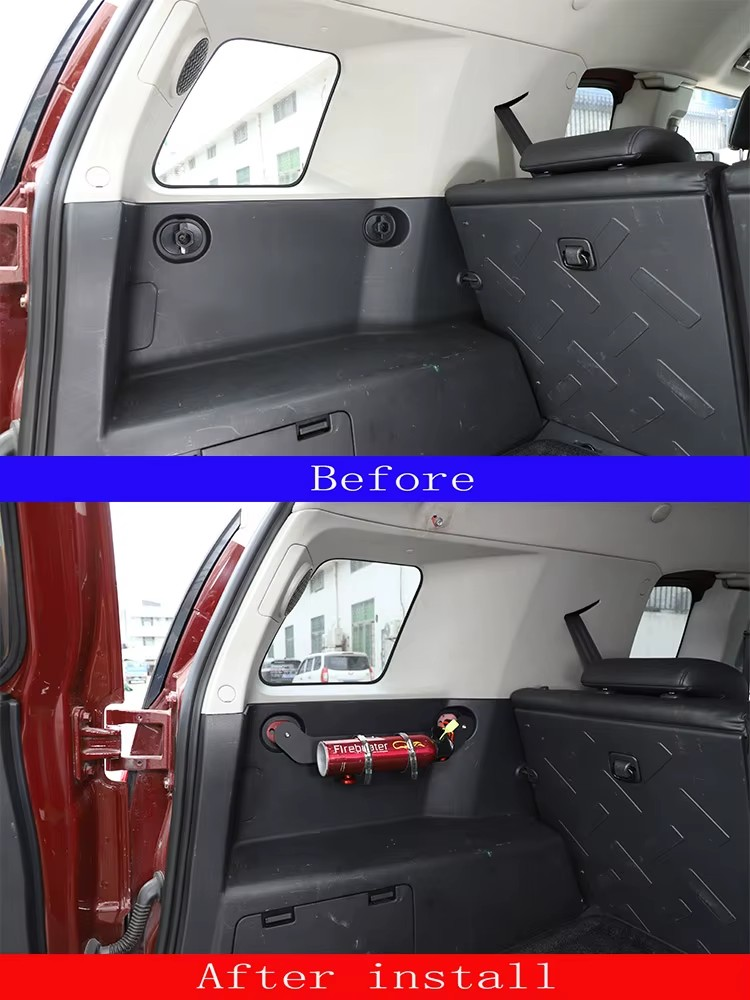 Toyota FJ Cruiser Car Trunk or Front Seat Fire Extinguisher Bracket