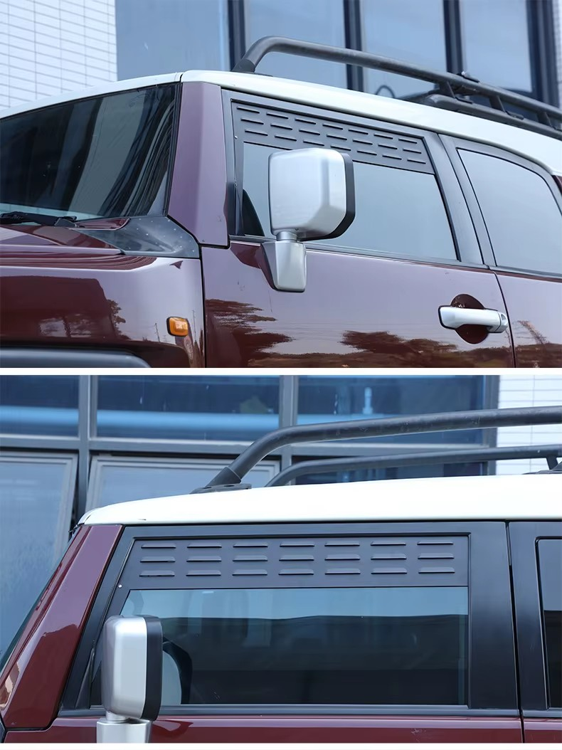 Toyota FJ Cruiser Front Window Louvers – Aluminum Alloy Air Vent Covers