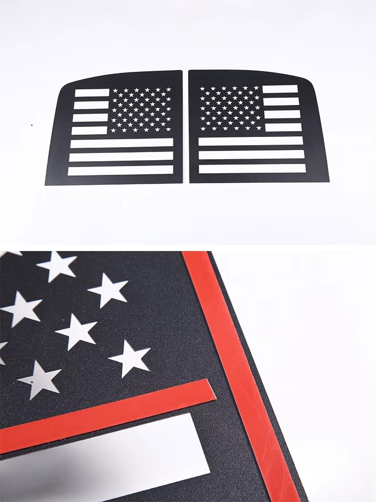 Toyota FJ Cruiser Aluminum Alloy Rear Exterior Window Guard Plate - 2 Styles