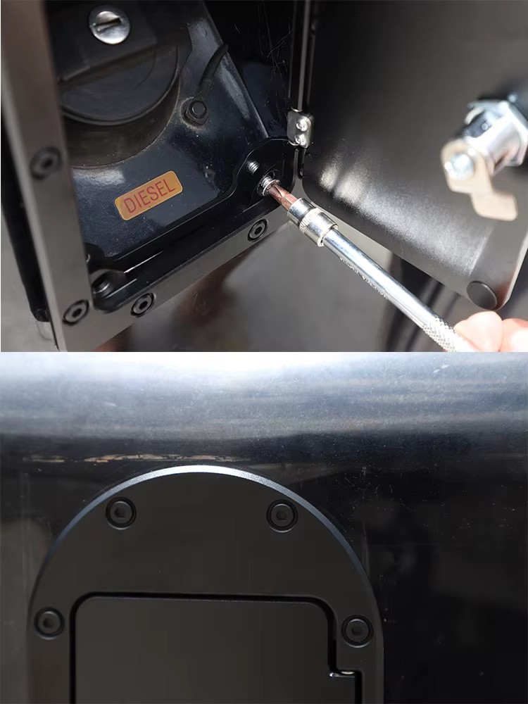 2004-2018 Land Rover Defender 90/110/130 2004–2018 Aluminum Alloy Fuel Tank Cap with Key Lock Cover