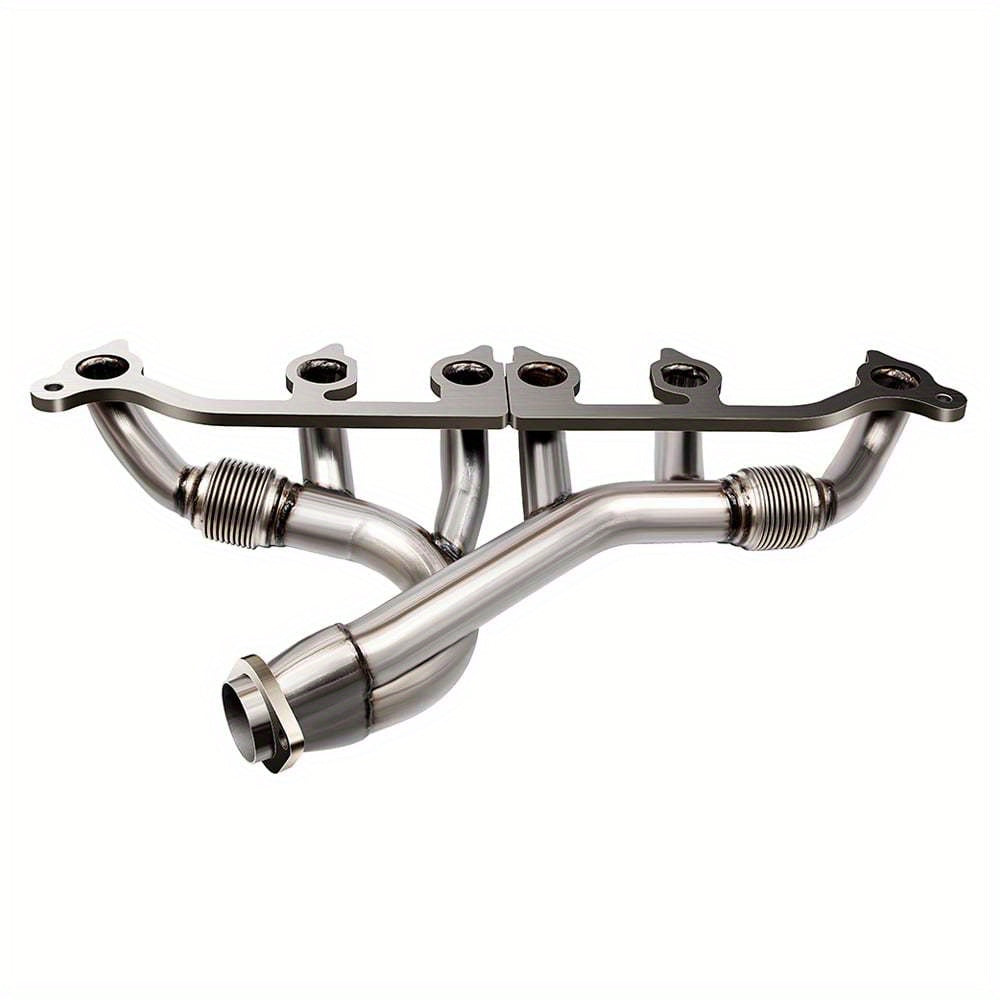 1991-1999 Jeep 4.0L I6 Stainless Steel Exhaust Header – CNC Machined TIG-Welded Chrome, Mandrel or Shorty Style