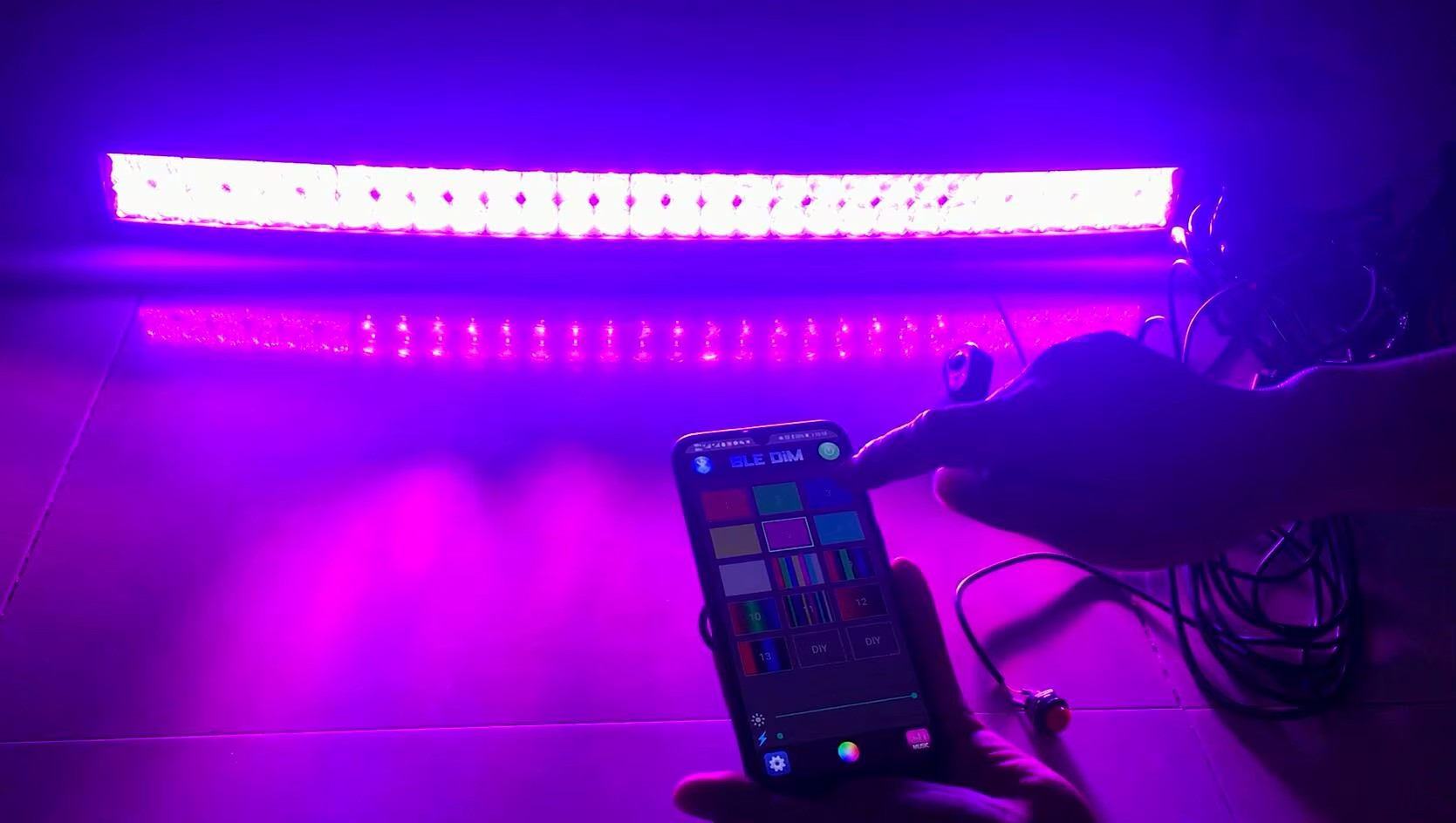 5D Offroad LED Light Bar – Curved / Straight | Spot & Flood Combo, RGB, Bluetooth App Control