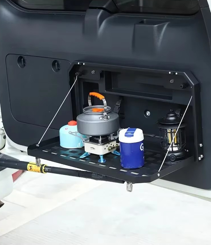 Lexus GX460 / Toyota Land Cruiser Prado 150 (2010–2023) Aluminum MOLLE Foldable Tailgate Storage Rack