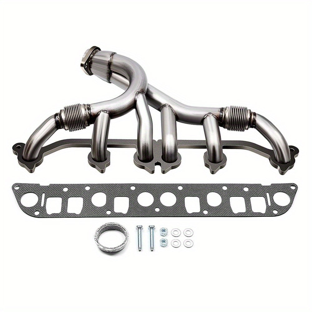 1991-1999 Jeep 4.0L I6 Stainless Steel Exhaust Header – CNC Machined TIG-Welded Chrome, Mandrel or Shorty Style