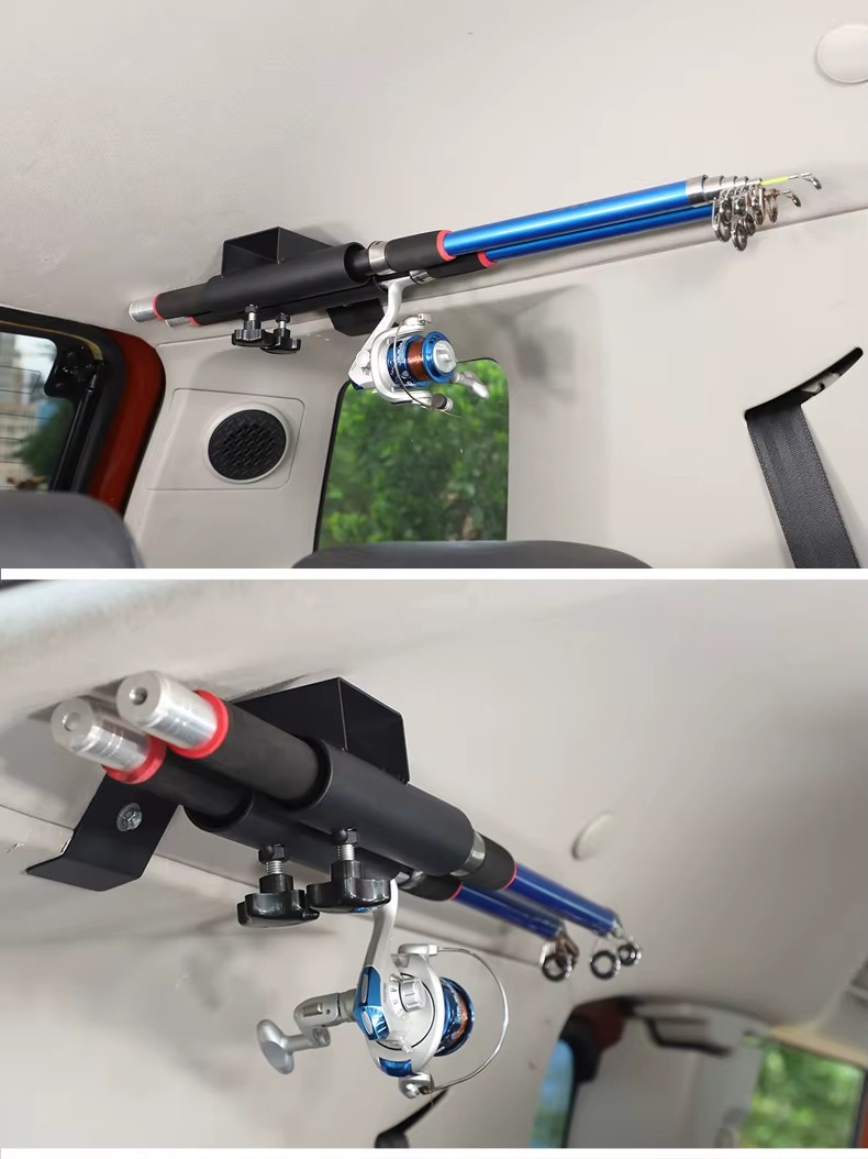 Toyota FJ Cruiser Interior Trunk Fishing Rod Holder – Carbon Steel Roof Trunk Bracket