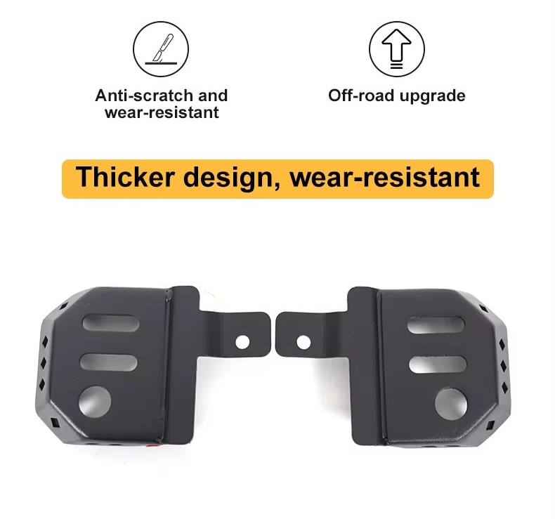 2024+ Toyota Land Cruiser 250 LC250 A-Pillar Searchlight Bracket – Heavy-Duty Carbon Steel Mount, Black (Set of 2)