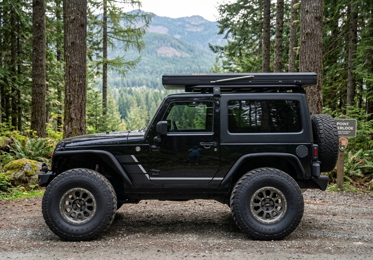 2007-2018 Jeep Wrangler JK JKU Aluminum Roof Rack Cargo Basket