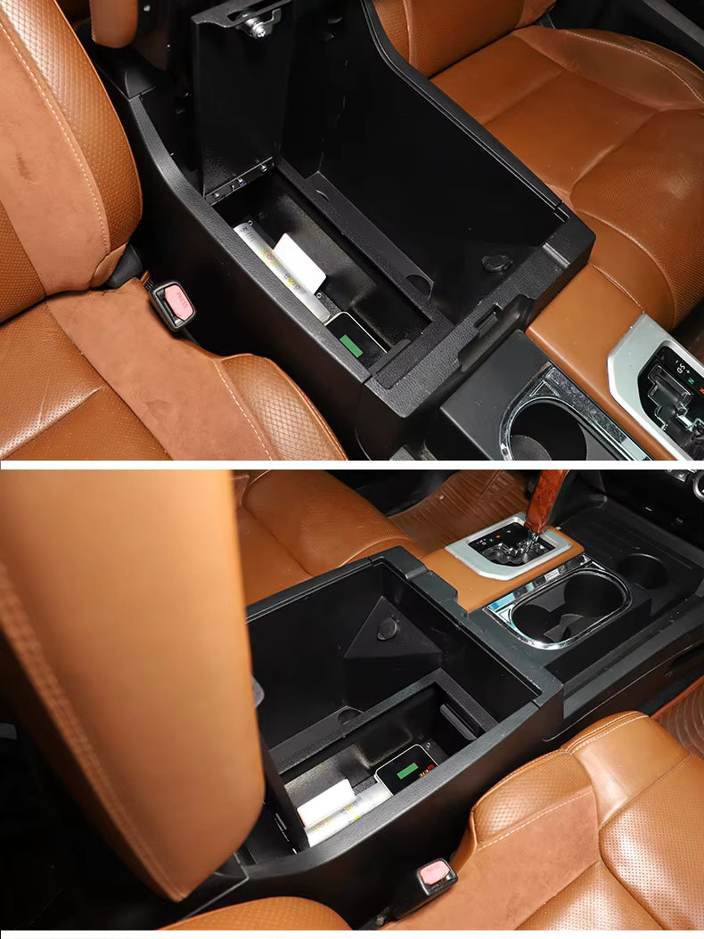 2014-2021 Toyota Tundra Armrest Security Safe Box 3 Digit Combination Lock