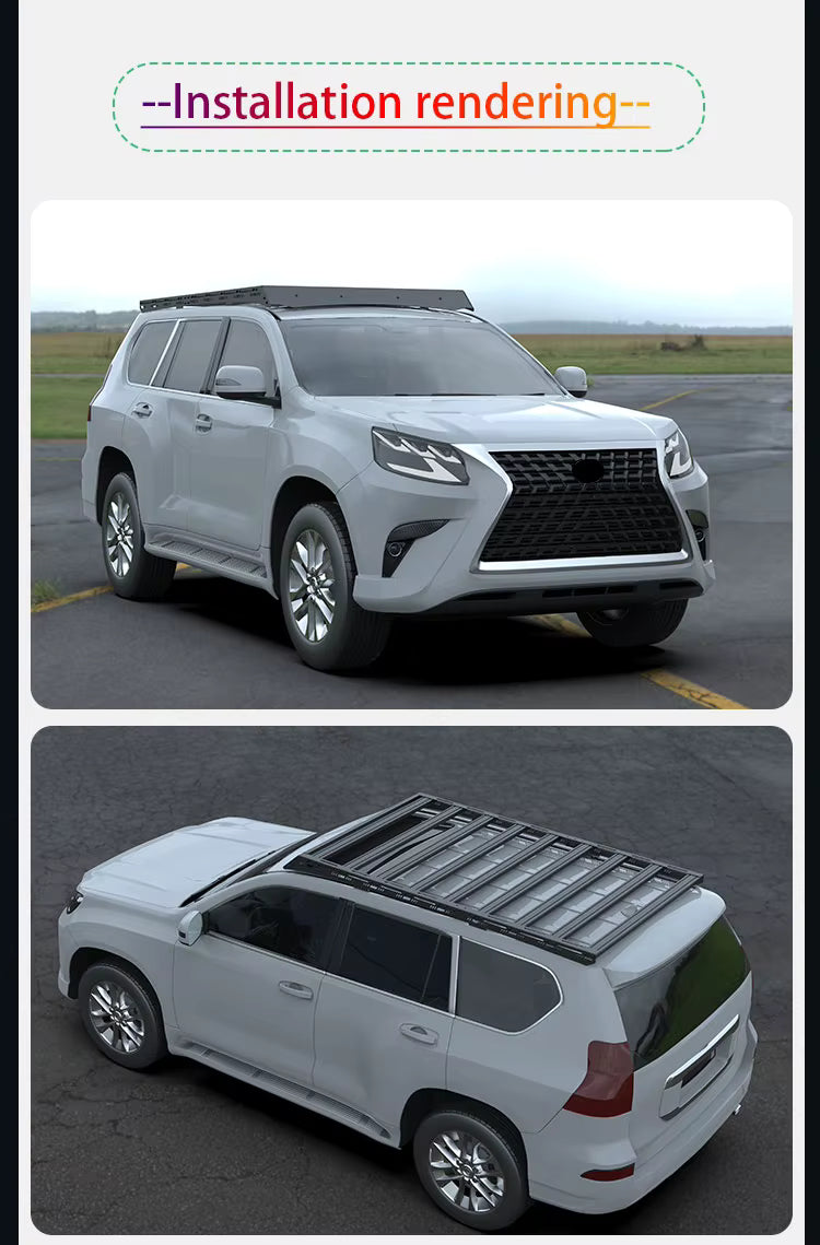 2010-2023 Lexus GX460 / Land Cruiser LC150 Full Length Off-Road Roof Rack
