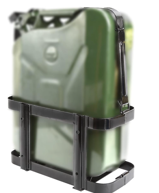 Heavy-Duty Steel Jerrycan Holder for 5gal/20L NATO Fuel Cans – One-Piece & Two-Piece