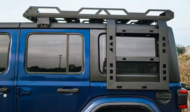 2018–2024 Jeep WranglerJLU 4-Door Roof Cargo Rack Basket – Style A & B, 330 lb Capacity