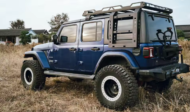 2018–2024 Jeep WranglerJLU 4-Door Roof Cargo Rack Basket – Style A & B, 330 lb Capacity
