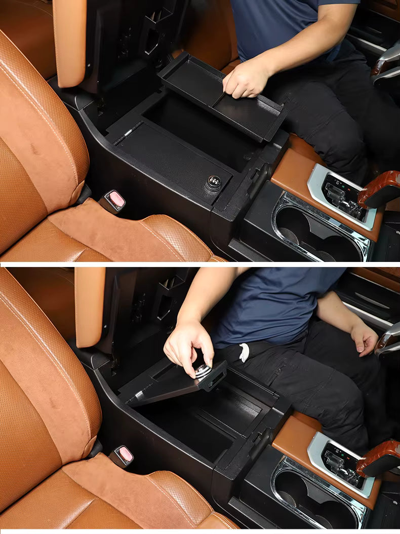 2014-2021 Toyota Tundra Armrest Security Safe Box 3 Digit Combination Lock