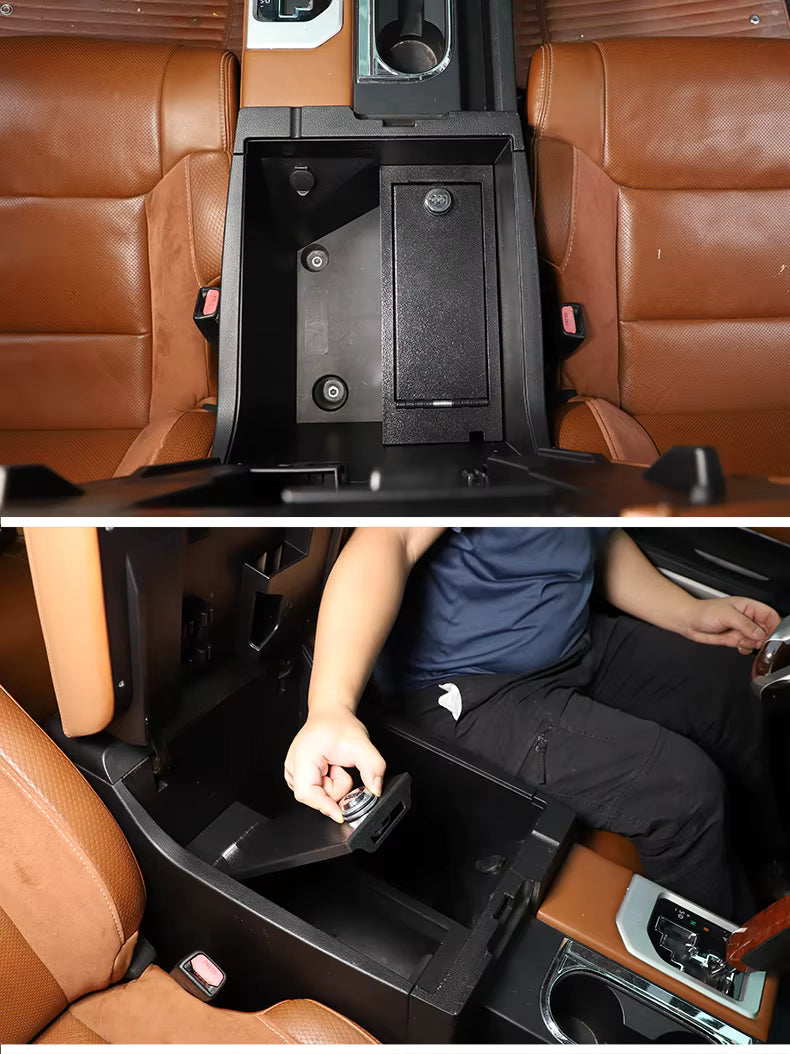 2014-2021 Toyota Tundra Armrest Security Safe Box 3 Digit Combination Lock