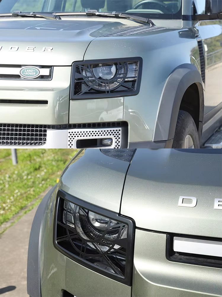 2020–2025 Land Rover Defender 110 2020–2024 Headlight Guard | Stainless Steel Lampshade Protection Net