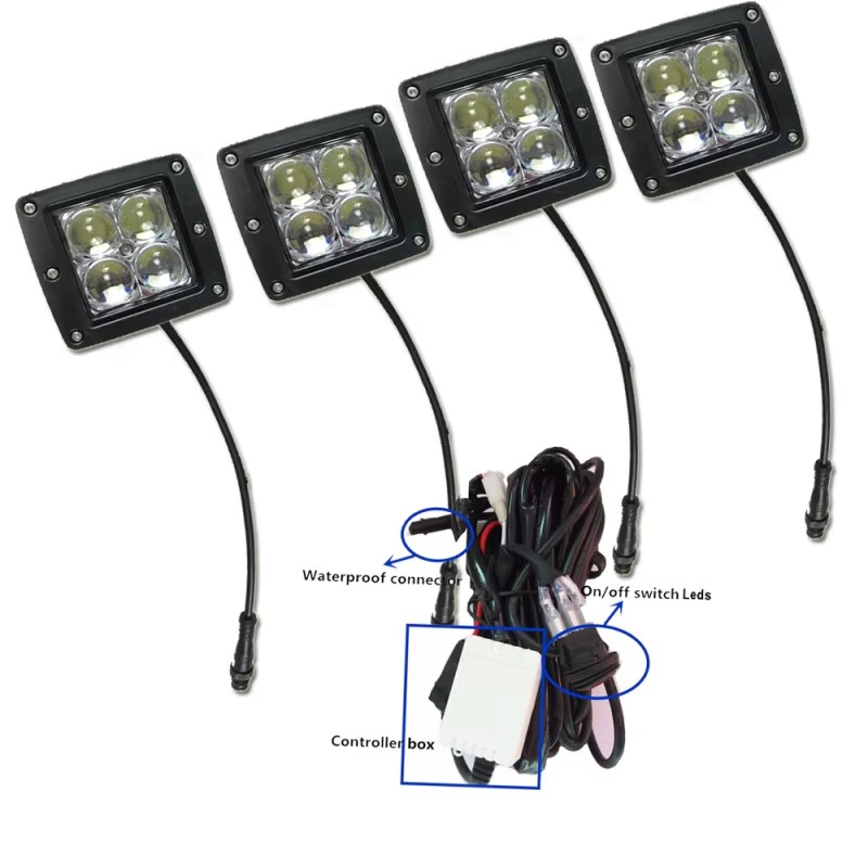 5D Offroad LED Light Bar – Curved / Straight | Spot & Flood Combo, RGB, Bluetooth App Control