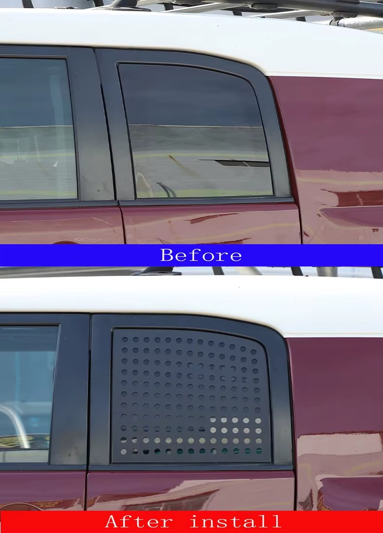 Toyota FJ Cruiser Aluminum Alloy Rear Exterior Window Guard Plate - 2 Styles