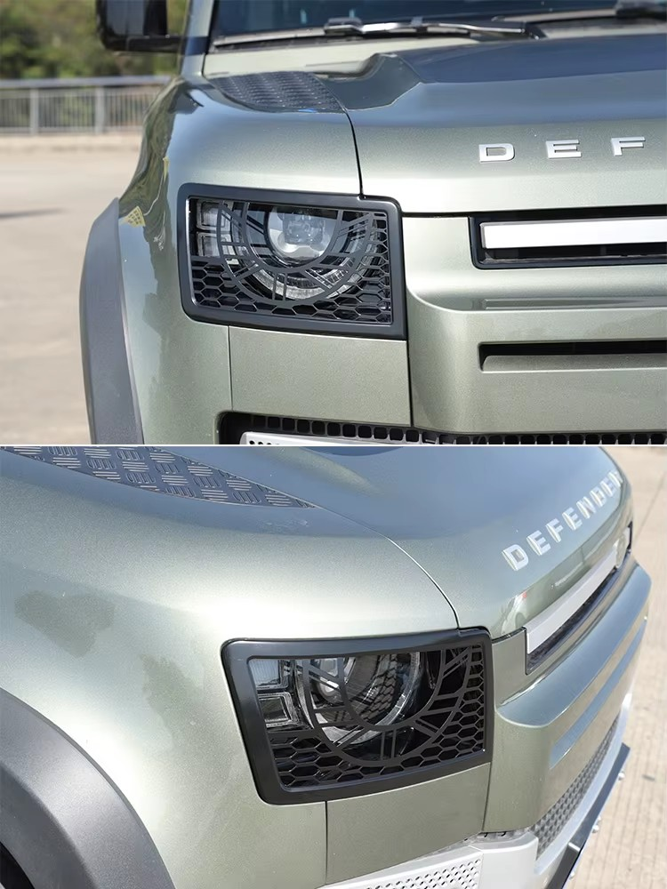 2020–2025 Land Rover Defender 110 2020–2024 Headlight Guard | Stainless Steel Lampshade Protection Net