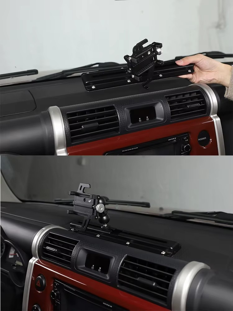 Toyota FJ Cruiser Aluminum Alloy Central Control Dashboard Phone Holder – Car Interior Accessory