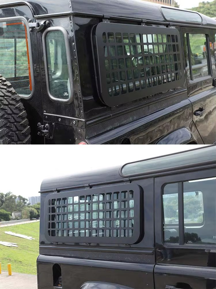 2004-2018 Land Rover Defender 110/130 2004–2018 Aluminum Alloy Rear Side Exterior Window Protective MOLLE Panel