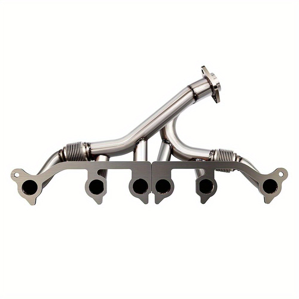 1991-1999 Jeep 4.0L I6 Stainless Steel Exhaust Header – CNC Machined TIG-Welded Chrome, Mandrel or Shorty Style