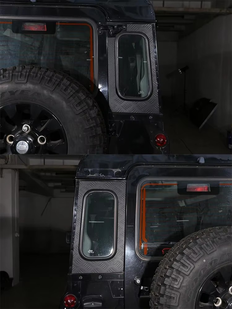 2004-2018 Land Rover Defender 90/110/130 2004–2018 Aluminum Rear Side Window & Body Trim Covers – 11 Styles