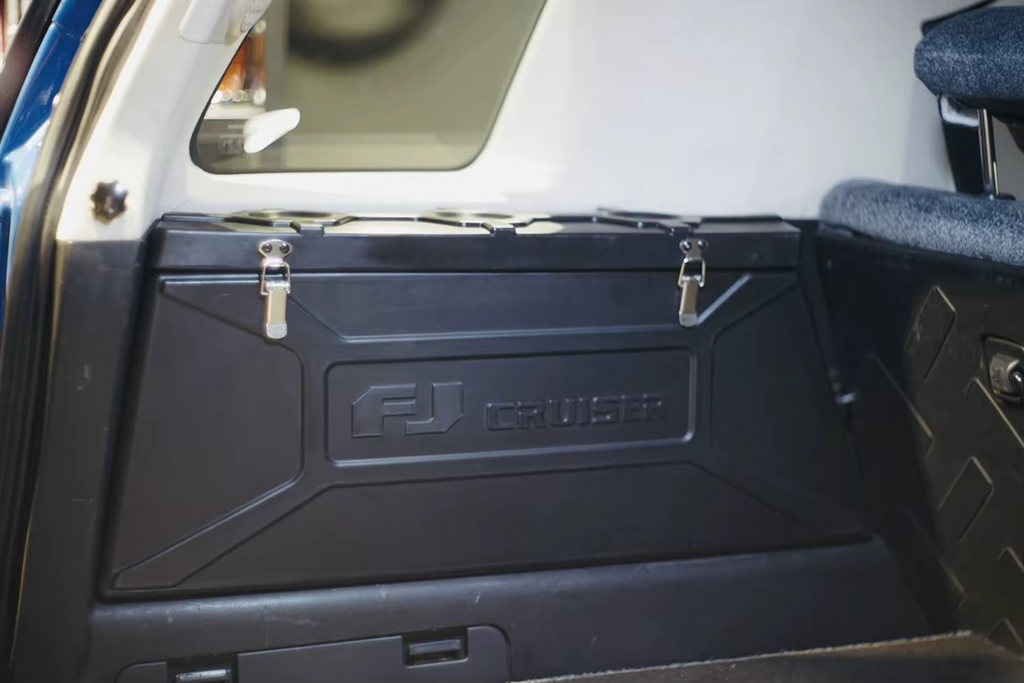 Toyota FJ Cruiser Trunk Side Storage Box – Aluminum or ABS Organizer for Rear Cargo Area