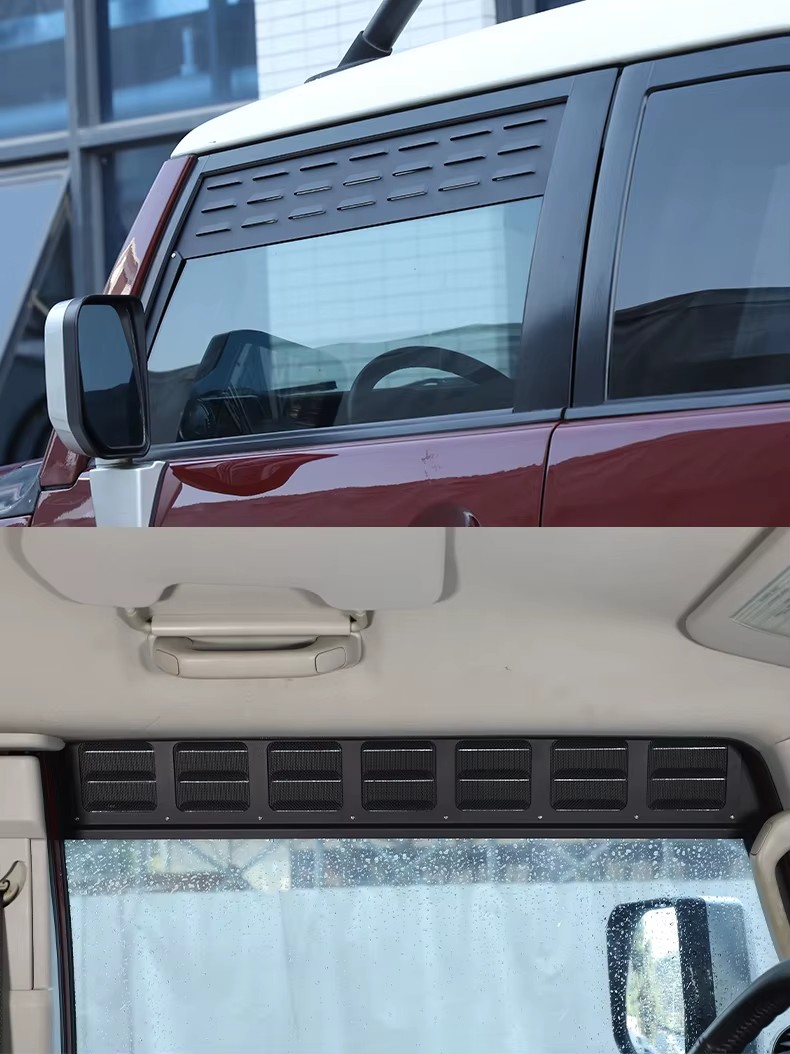 Toyota FJ Cruiser Front Window Louvers – Aluminum Alloy Air Vent Covers