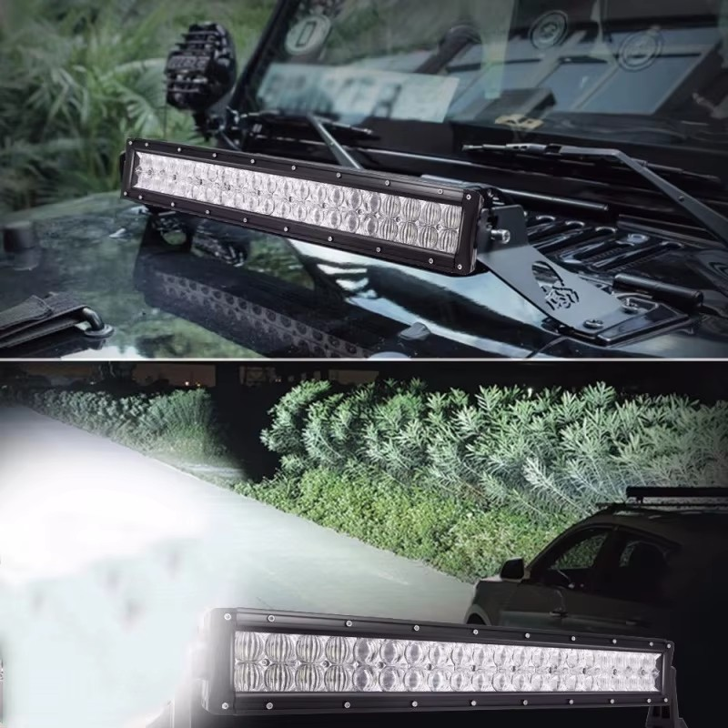 5D High-Power LED Light Bar for Off-Road Vehicles – Spot & Flood Combo, 120–300W, IP67 Waterproof, Dual-Row, 5D Optics, Aluminum Housing