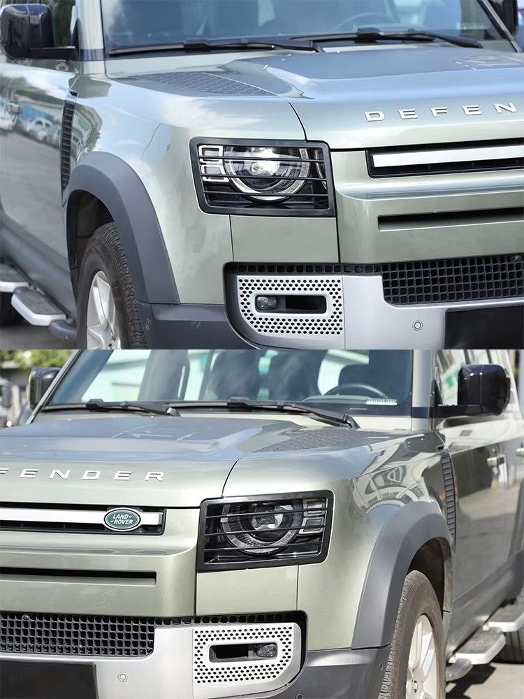 2020–2025 Land Rover Defender 110 2020–2024 Headlight Guard | Stainless Steel Lampshade Protection Net