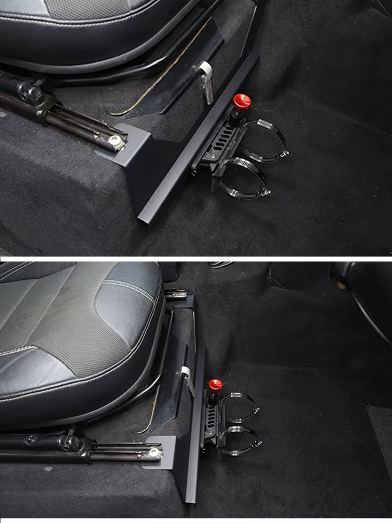 2004-2018 Land Rover Defender 90/110/130 (2004–2018) Car Seat Storage Bracket – Umbrella, Toolbox & Fire Extinguisher Holder