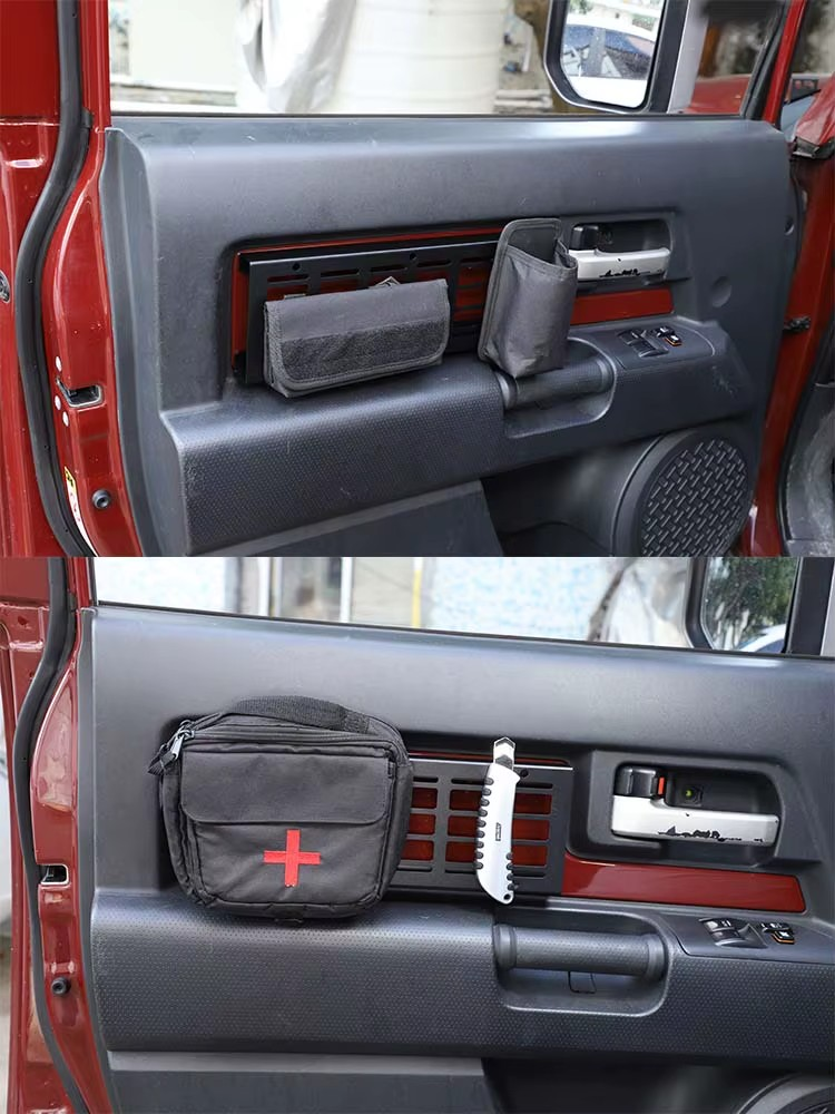 Toyota FJ Cruiser Aluminum Alloy Interior Door Storage Shelf – Hanging Rack Organizer
