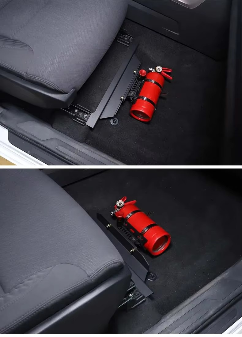 Toyota Tundra 2022–2023 Car Seat Fire Extinguisher Bracket – Multifunctional Aluminum Fixed Mount