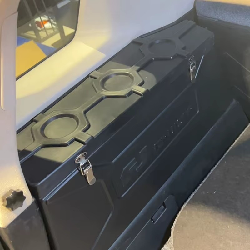 Toyota FJ Cruiser Trunk Side Storage Box – Aluminum or ABS Organizer for Rear Cargo Area