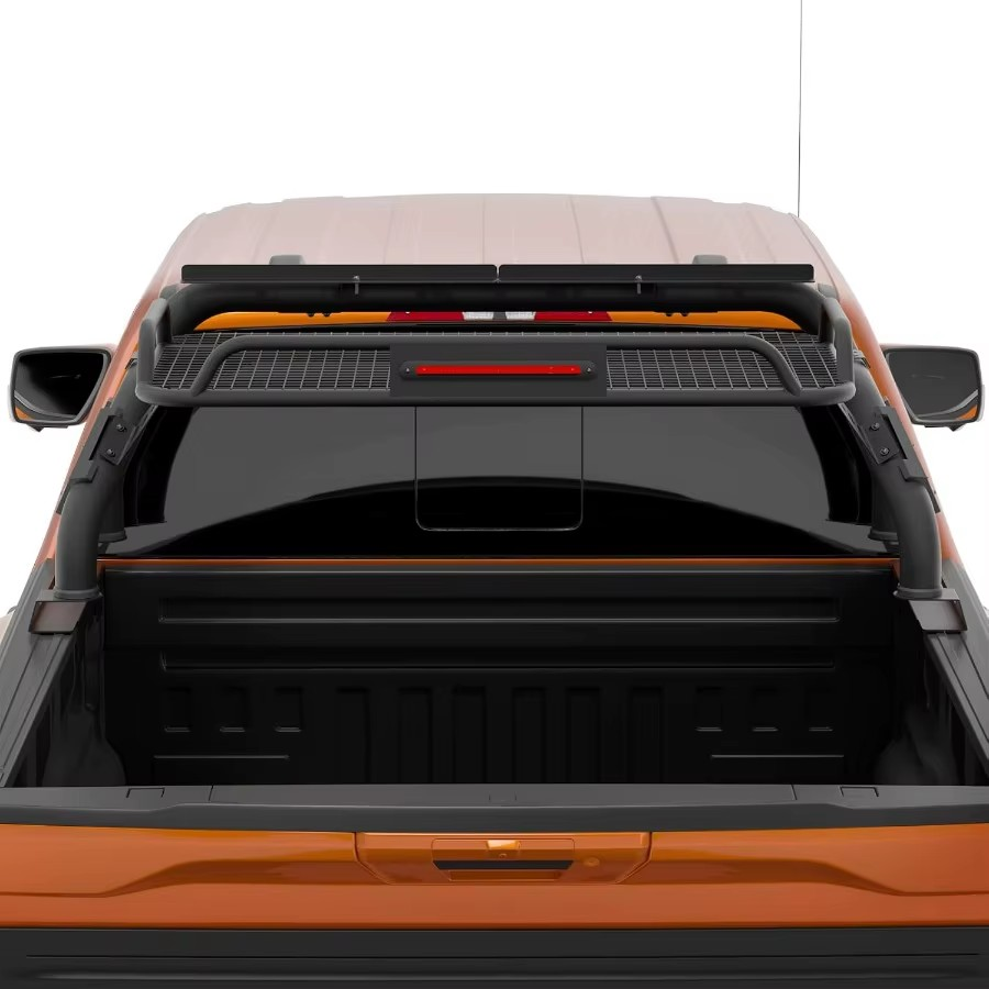 Universal Truck Bed Roll Bars with Cargo Basket – Adjustable 55–59" Width, Heavy-Duty Steel, Pickup Chase/Off-Road Sports Bar