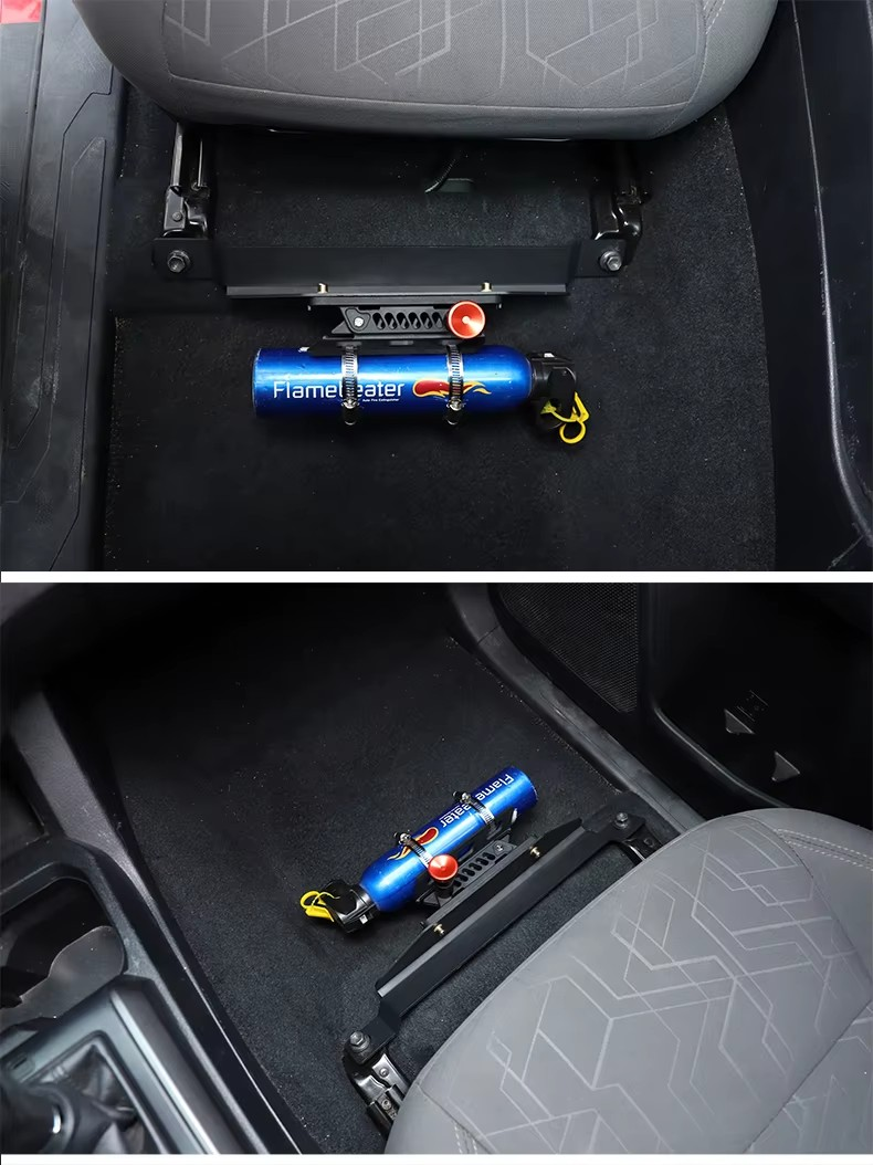2016–2023 Toyota Tacoma Aluminum Fire Extinguisher Seat Mount Bracket
