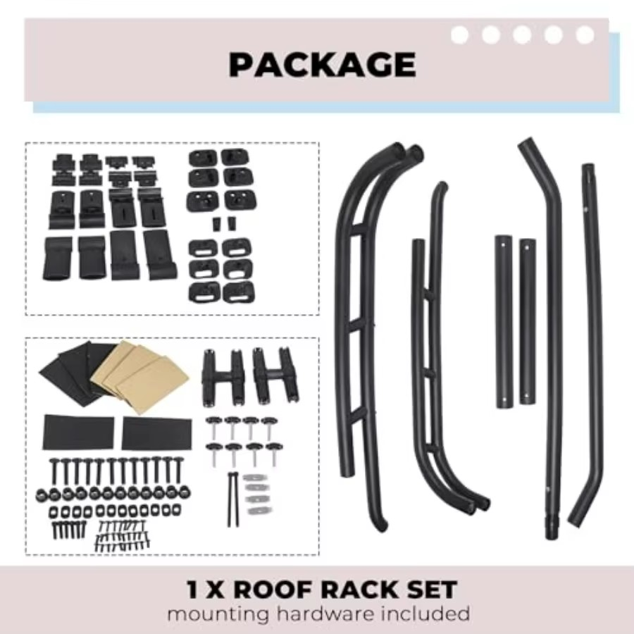 Toyota FJ Cruiser Roof Rack – Aluminum Top Cargo Basket for Luggage and Outdoor Gear