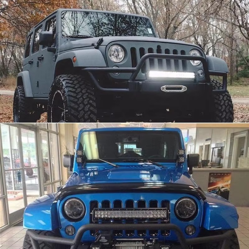 5D Offroad LED Light Bar – Curved / Straight | Spot & Flood Combo, RGB, Bluetooth App Control