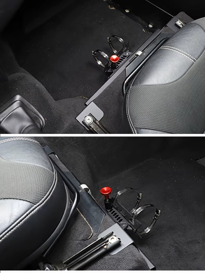 2004-2018 Land Rover Defender 90/110/130 (2004–2018) Car Seat Storage Bracket – Umbrella, Toolbox & Fire Extinguisher Holder