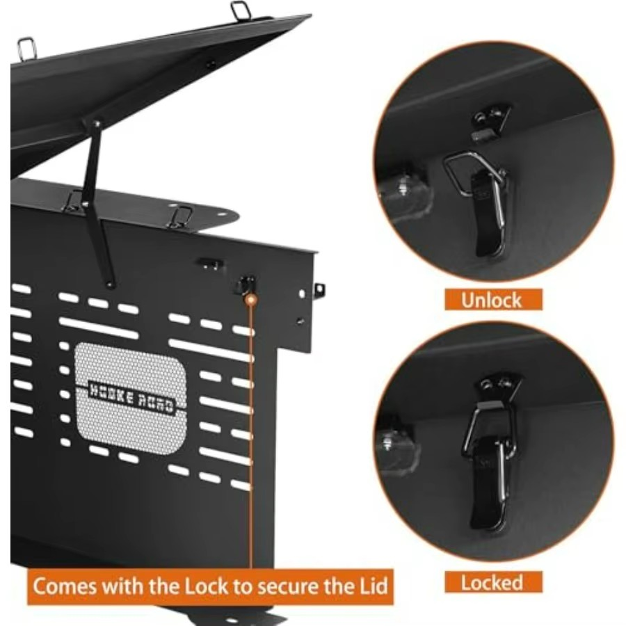 2021-2025 Ford Bronco 4-Door Rear Cargo Rack Enclosure – Heavy-Duty Trunk Organizer