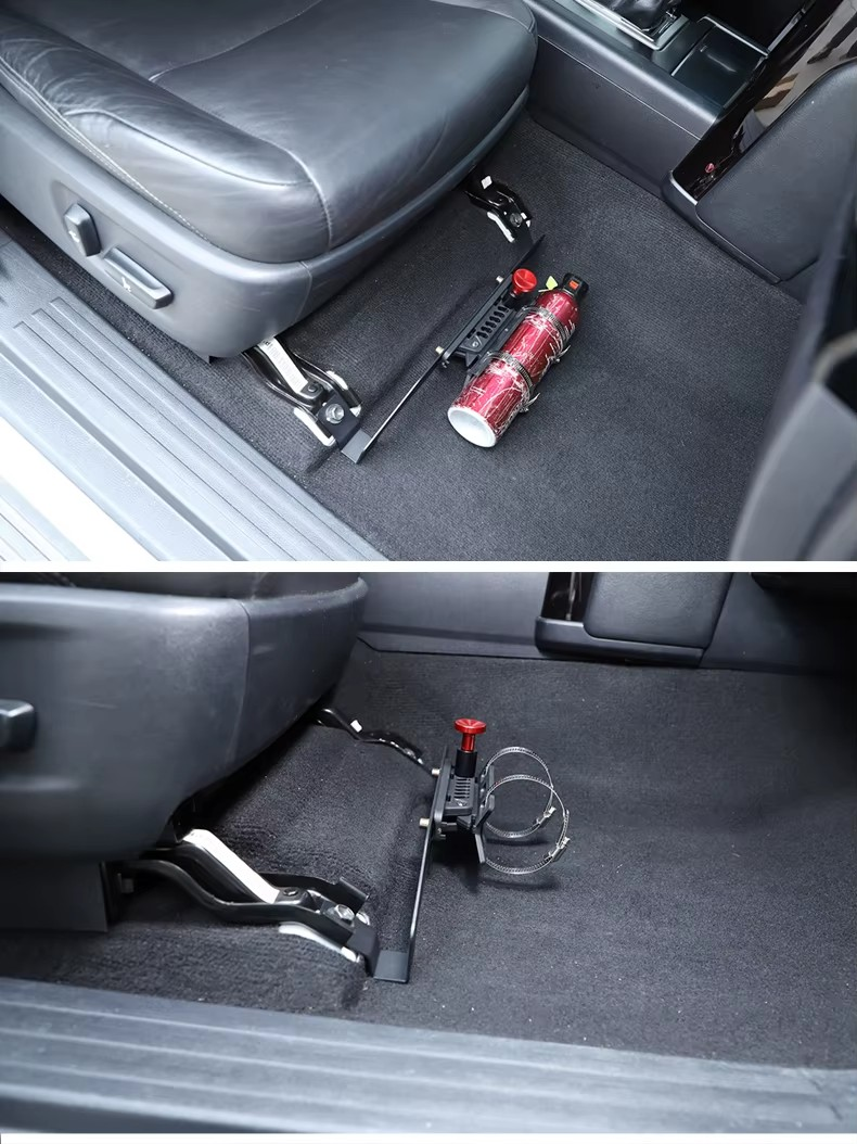 2010-2017 Toyota Land Cruiser Prado FJ150 / Lexus GX460 Passenger Seat Fire Extinguisher Bracket – Under Seat Mount Car Accessories