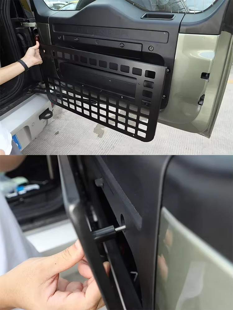 2004-2024 Land Rover Defender 90/110/130 2004–2024 Aluminum Tailgate Luggage Support & MOLLE Storage Panel