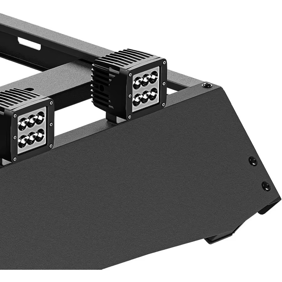 2021-2025 Ford Bronco 4dr Hardtop Heavy-Duty Full-Size Roof Rack Cargo Platform– 900 lb Load Capacity with Integrated LED Lights