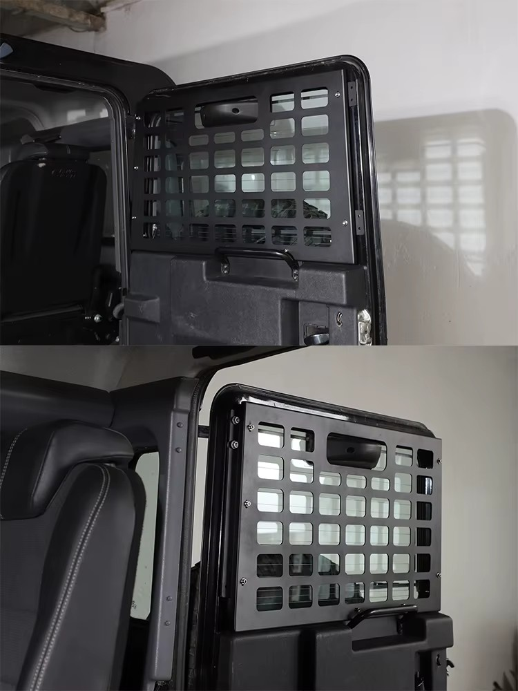 2004-2024 Land Rover Defender 90/110/130 2004–2024 Aluminum Tailgate Luggage Support & MOLLE Storage Panel