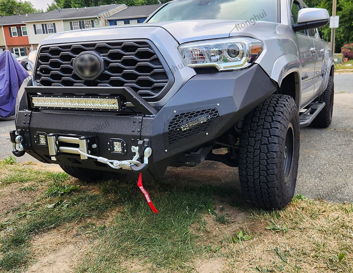 2016-2023 Toyota Tacoma Complete Steel Front Bumper w/ LEDs