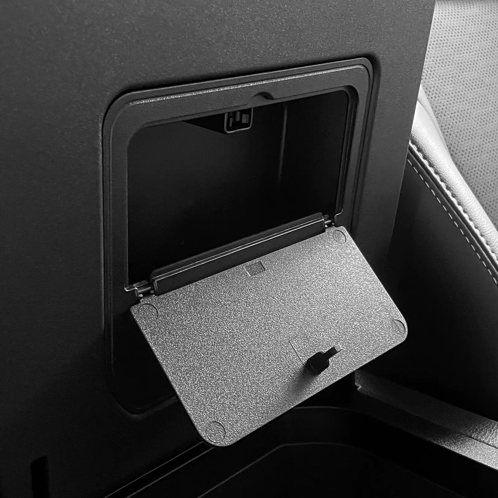 2024+ Toyota Land Cruiser 250 LC250 J250 Armrest Storage Box Insert – Hidden Tray Interior Accessory, Black