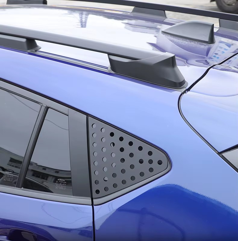 2024–2025 Subaru Crosstrek Aluminum Rear Side Triangle Window Louvers Cover Trim (2pcs)